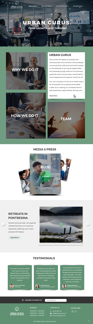 Web Design by pb for urban gurus | Design: #29278512