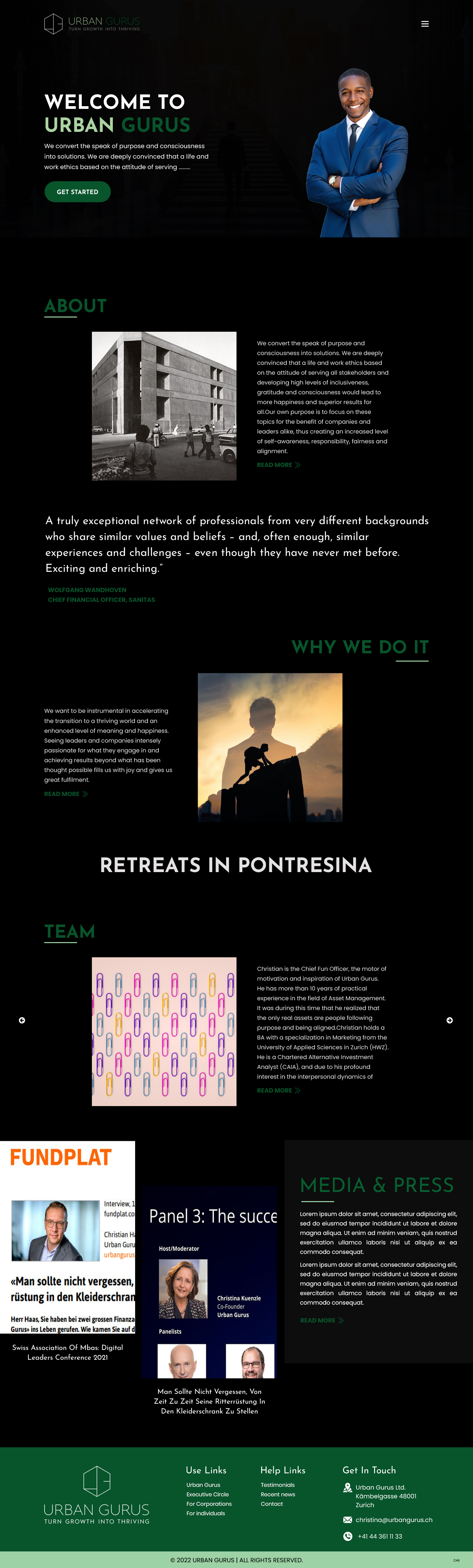 Web Design par pb pour urban gurus | Design #29284212