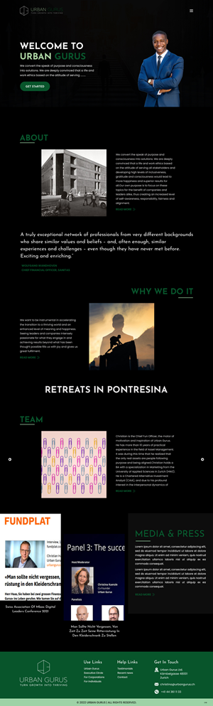 Web Design by pb for urban gurus | Design: #29284212