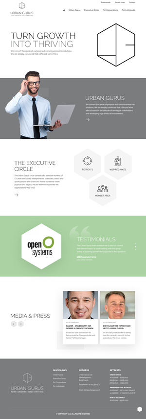 New homepage design - Urban Gurus | Web Design by nzdesigners