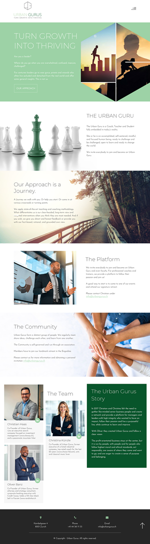 Web Design by Starlyn DS for urban gurus | Design: #29288810