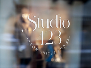 Diseño de Logo por Atvento Graphics para Studio 423 Salon Suites and Spa | Diseño: #29274513
