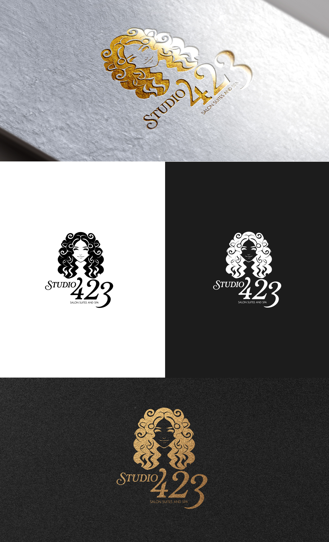 Logo Design by GLDesigns for Studio 423 Salon Suites and Spa | Design #29273374