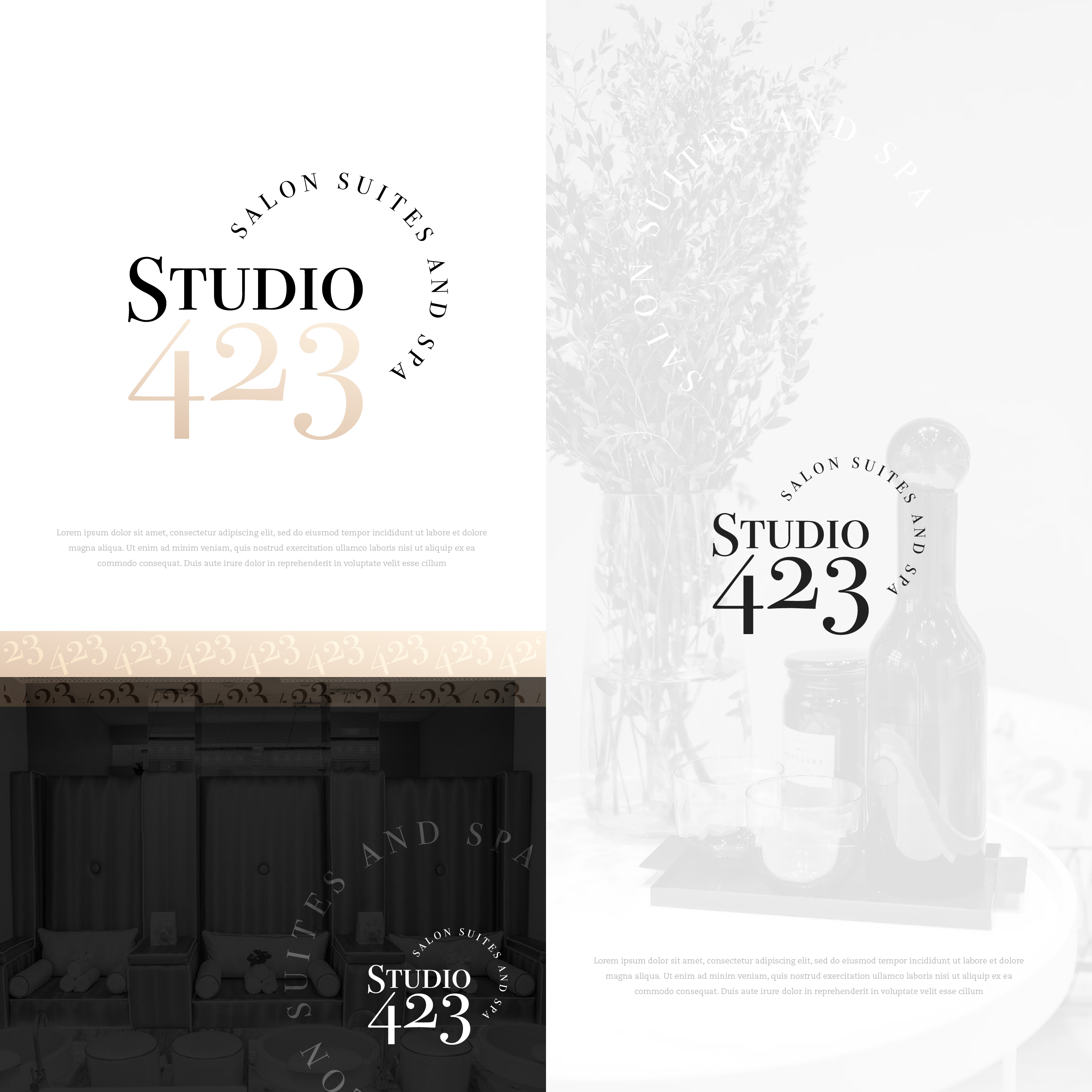 Logo Design by JTdsign for Studio 423 Salon Suites and Spa | Design #29276613