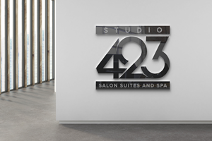Diseño de Logo por 4tech services para Studio 423 Salon Suites and Spa | Diseño: #29273586
