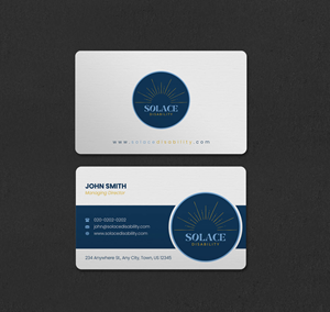 Disability and mental health support work company requires business card | Visitenkarten-Design von INDIAN_Ashok