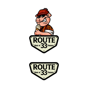Route 33 Eats N' Treats | Logo Design by ART DEPOT