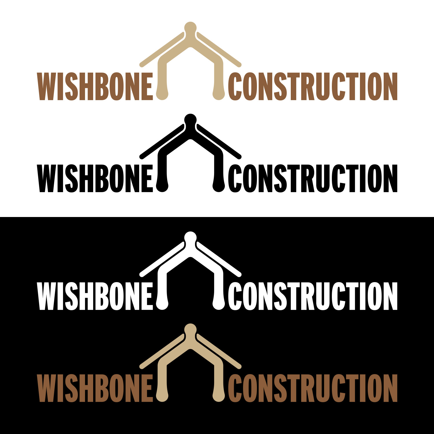 Logo Design by artheirz for Wishbone Construction LLC | Design #29295924