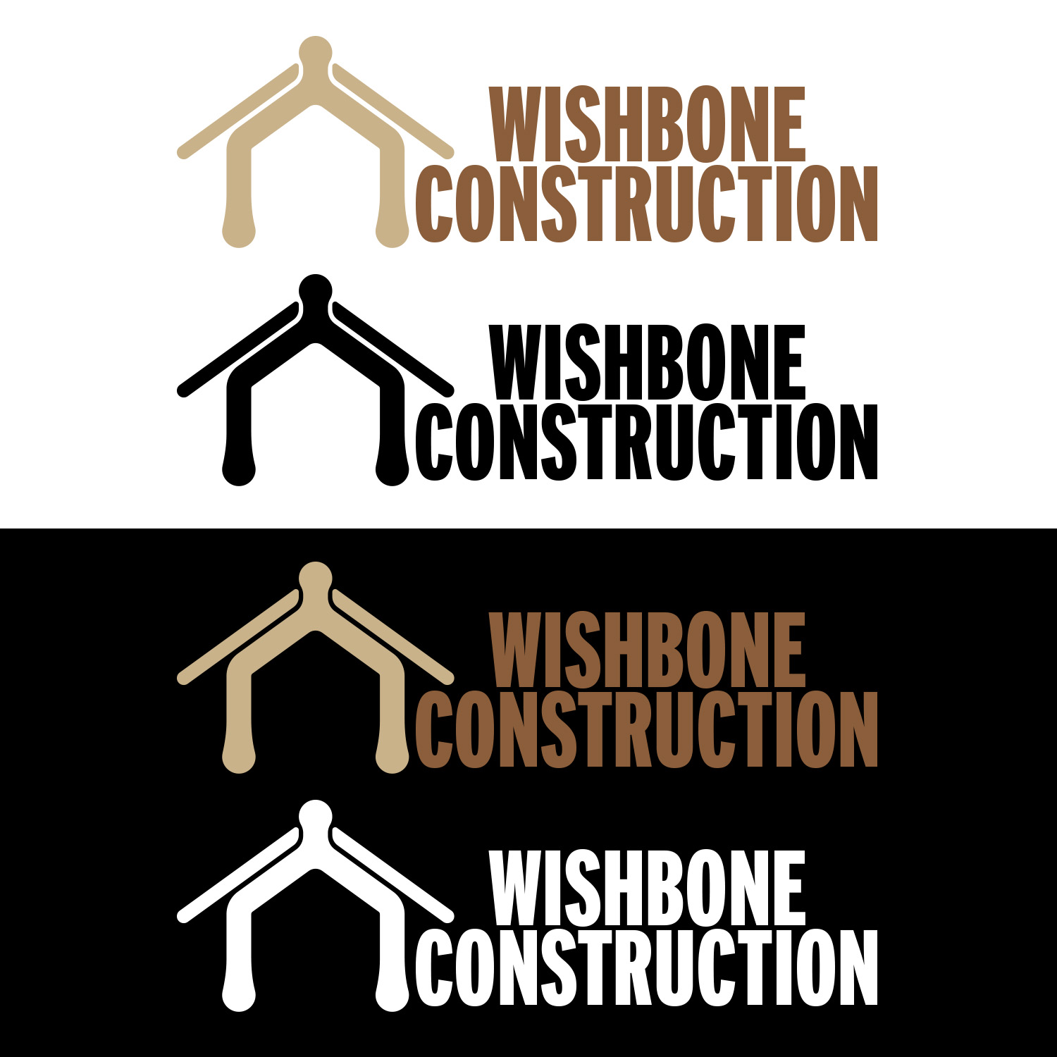 Logo Design by artheirz for Wishbone Construction LLC | Design #29295926