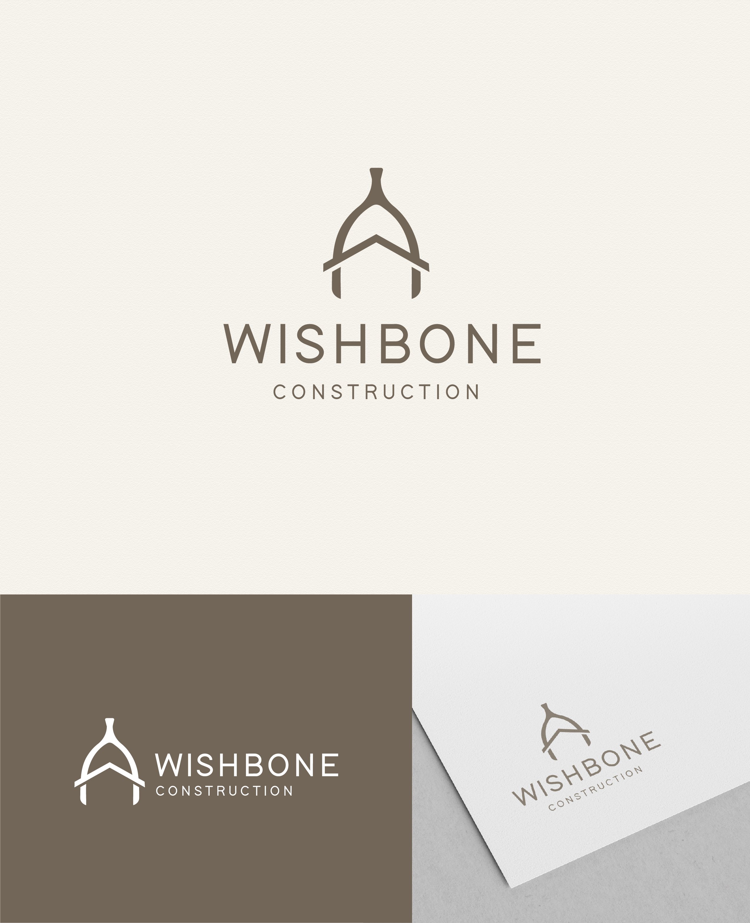 Logo Design by RikoAji for Wishbone Construction LLC | Design #29284711
