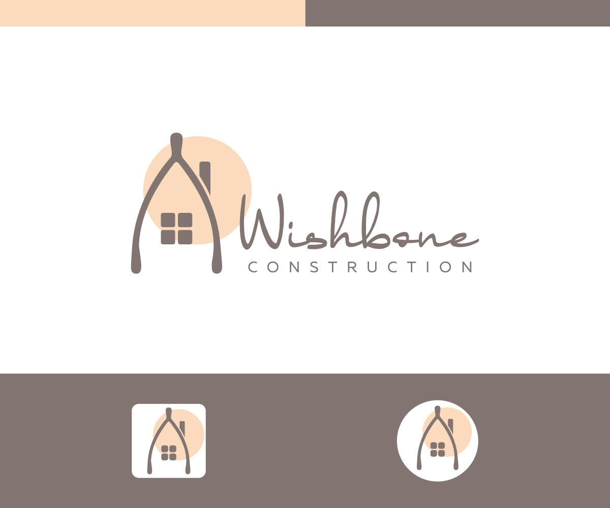 Logo Design by Lilie for Wishbone Construction LLC | Design #29294396