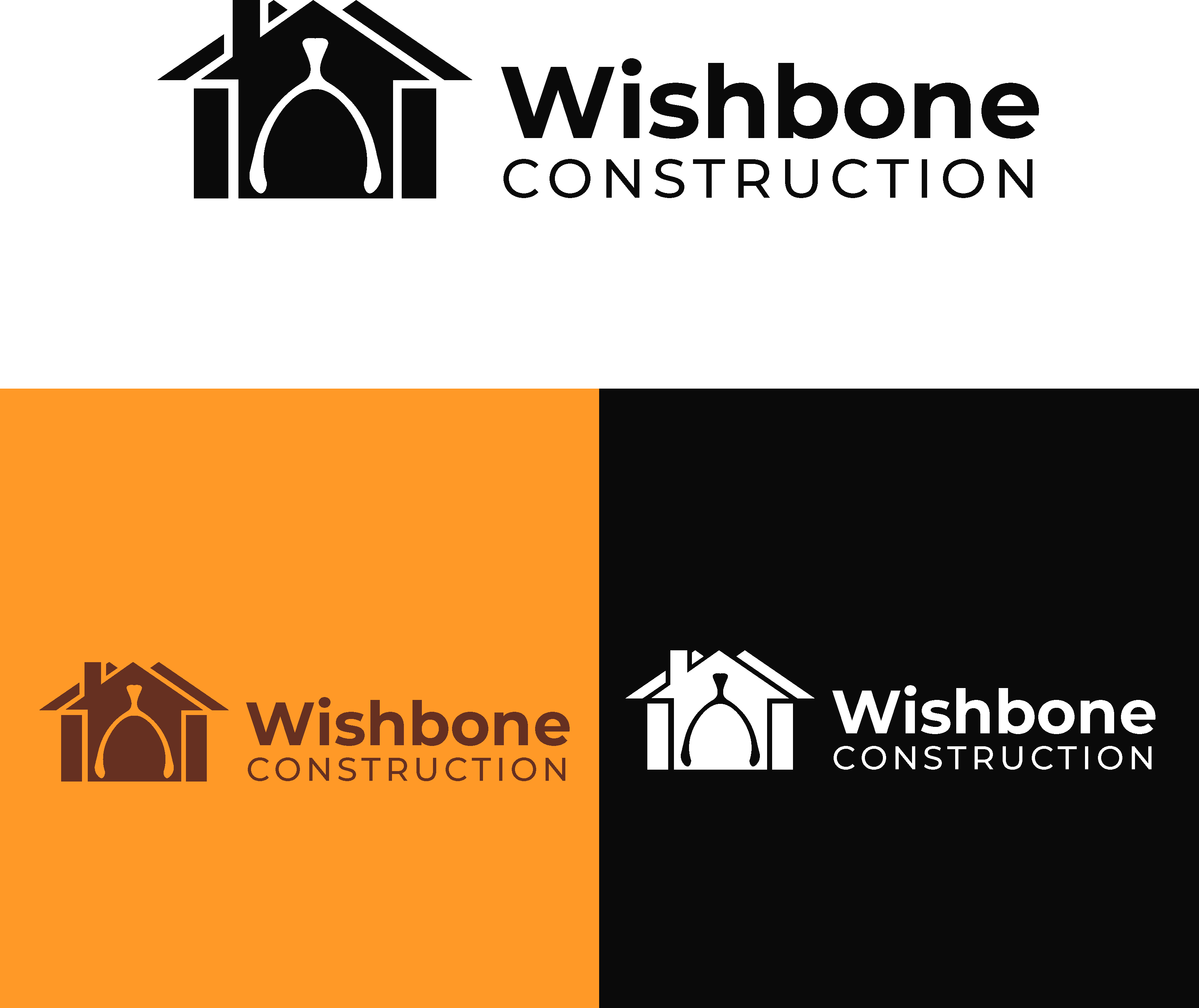 Logo Design by Graphixpointt for Wishbone Construction LLC | Design #29298042