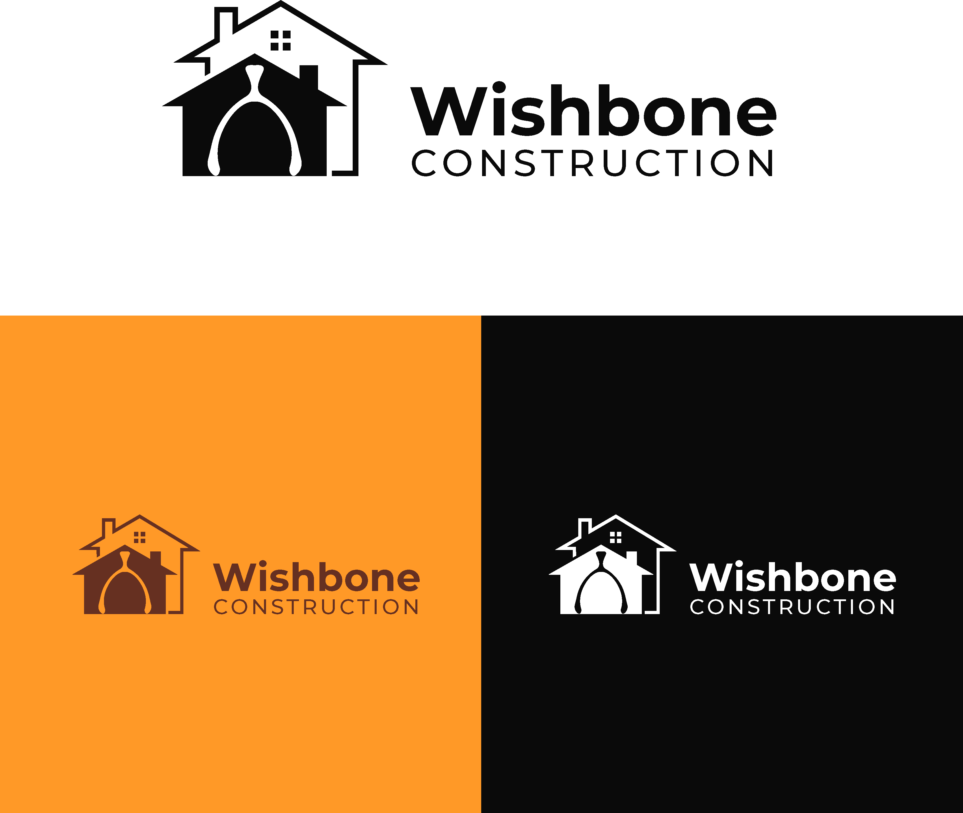 Logo Design by Graphixpointt for Wishbone Construction LLC | Design #29298082