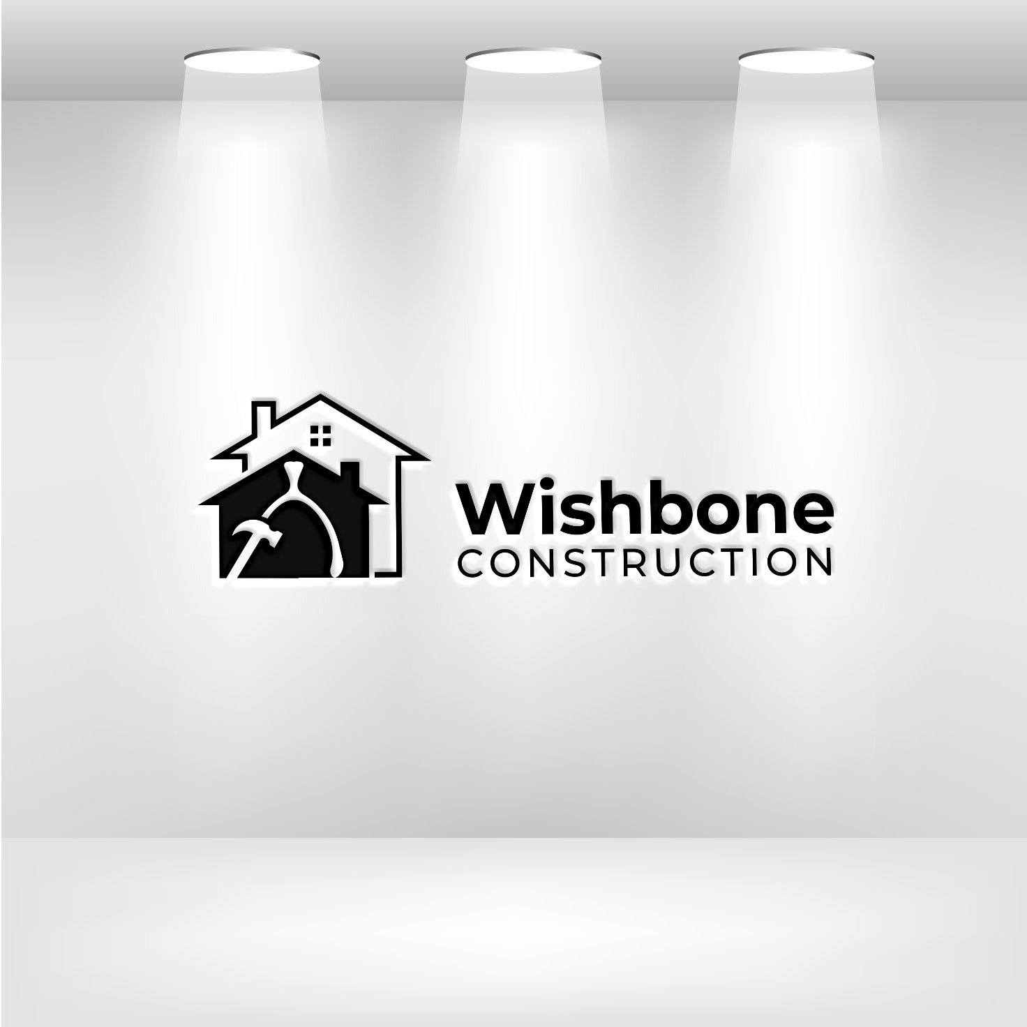 Logo Design by Graphixpointt for Wishbone Construction LLC | Design #29298100