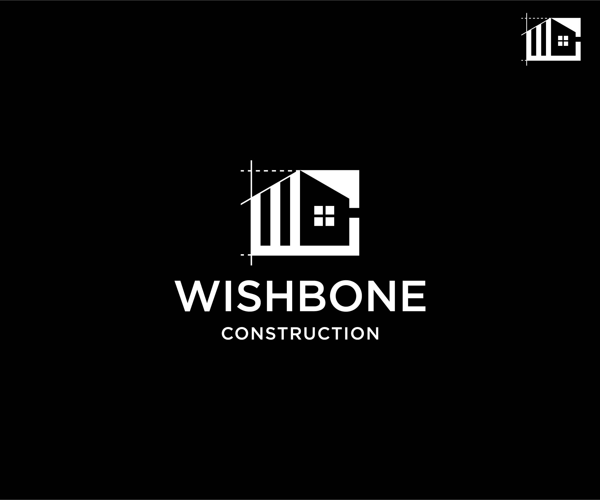 Logo-Design von FransiskaDesign für Wishbone Construction LLC | Design #29298278