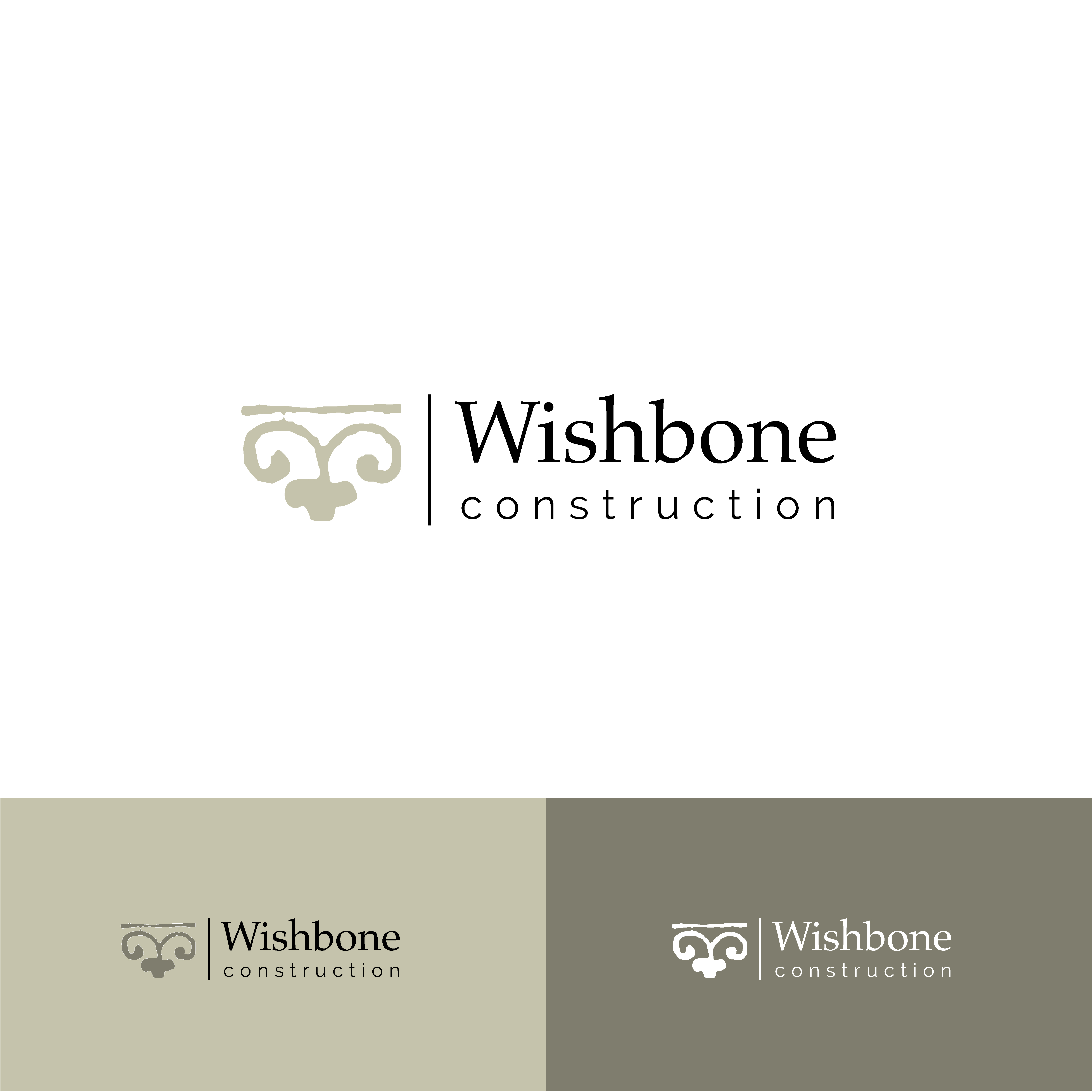 Logo Design by mudesign for Wishbone Construction LLC | Design #29287932