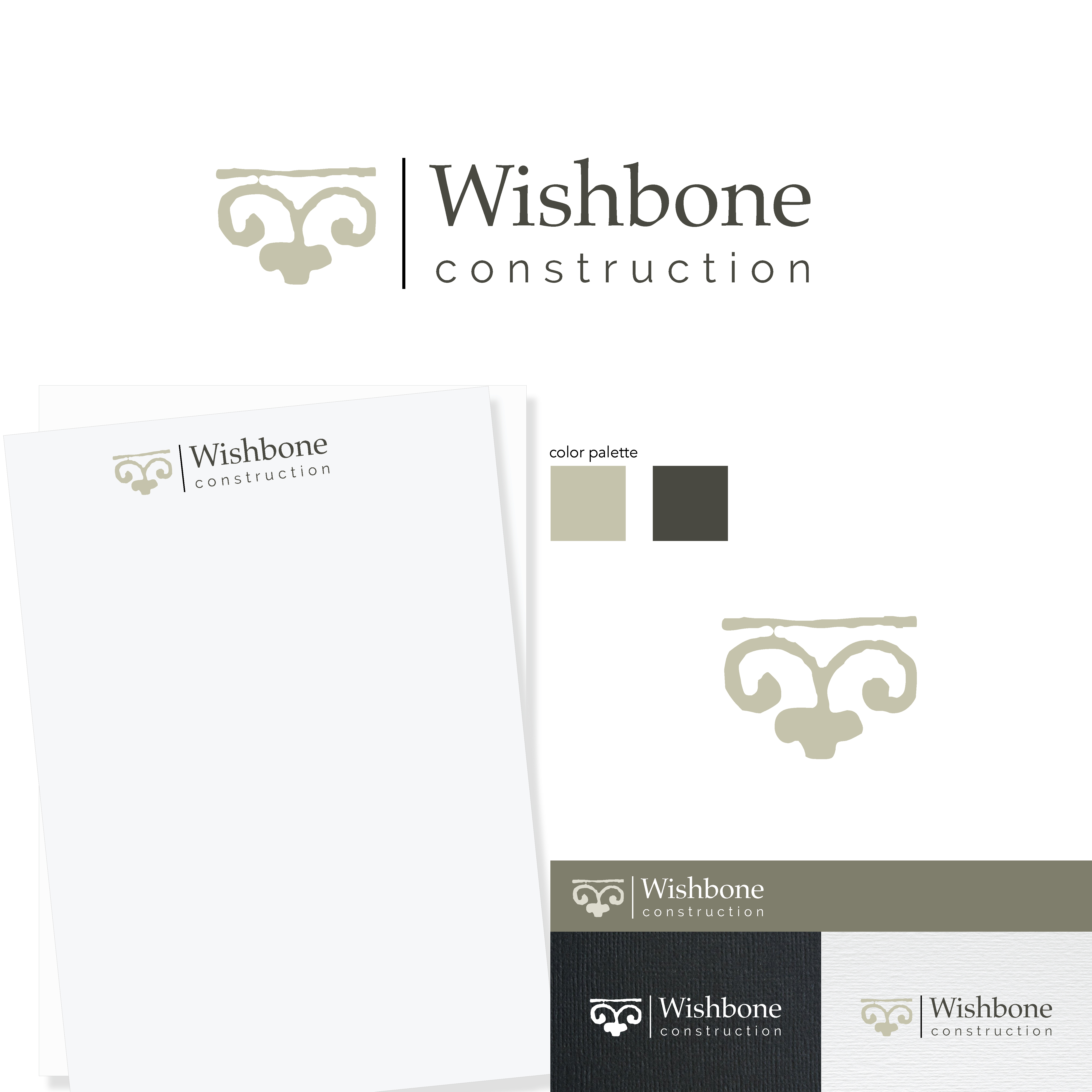 Logo Design by mudesign for Wishbone Construction LLC | Design #29288066