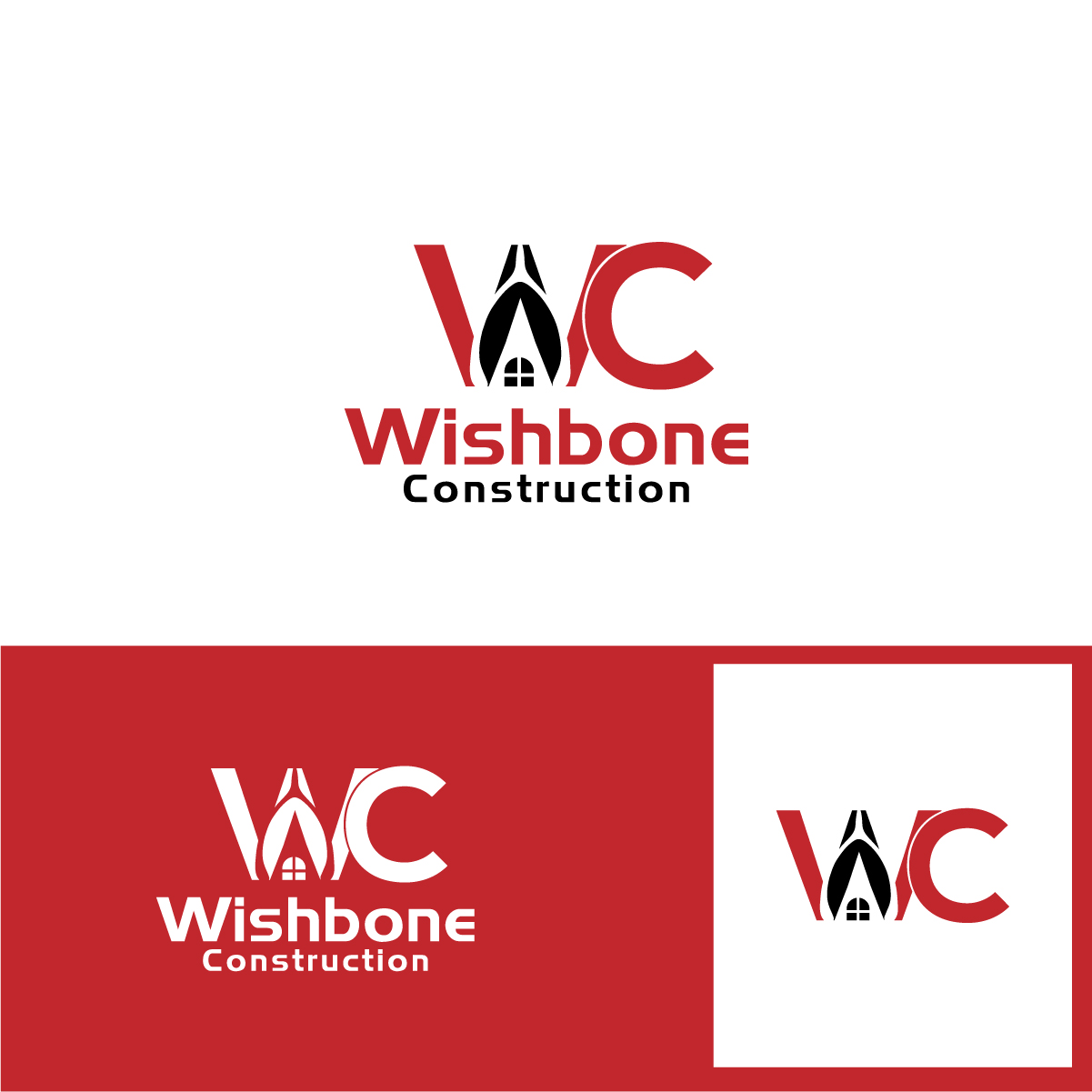 Logo-Design von Deziners Zone für Wishbone Construction LLC | Design #29283429