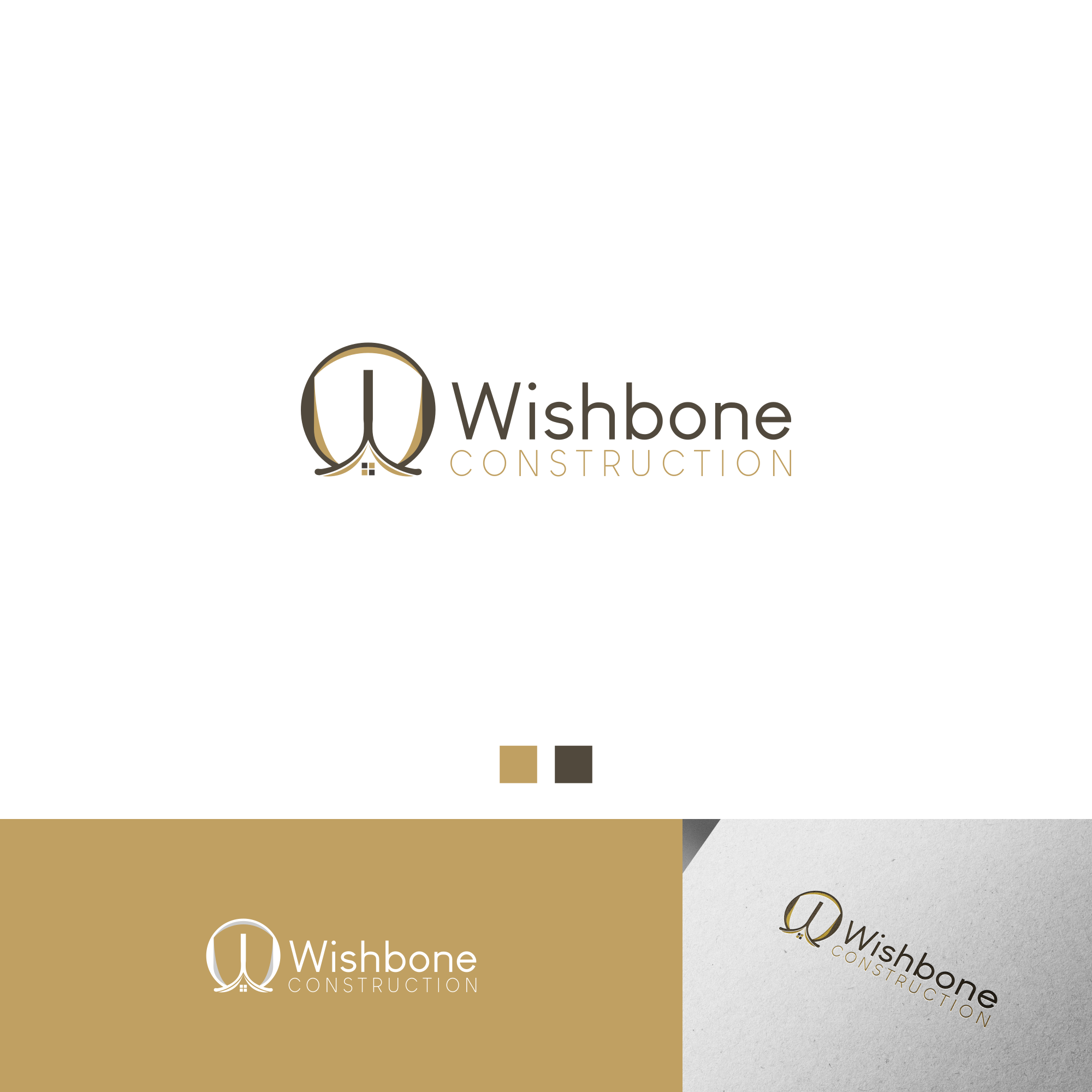 Logo Design by alitjuara for Wishbone Construction LLC | Design #29299629
