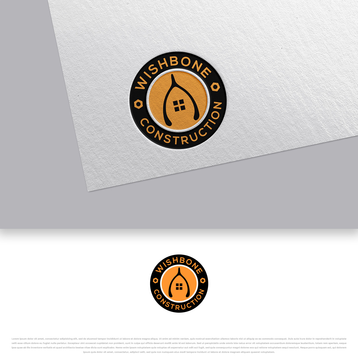 Logo Design by DesignDUO for Wishbone Construction LLC | Design #29299519