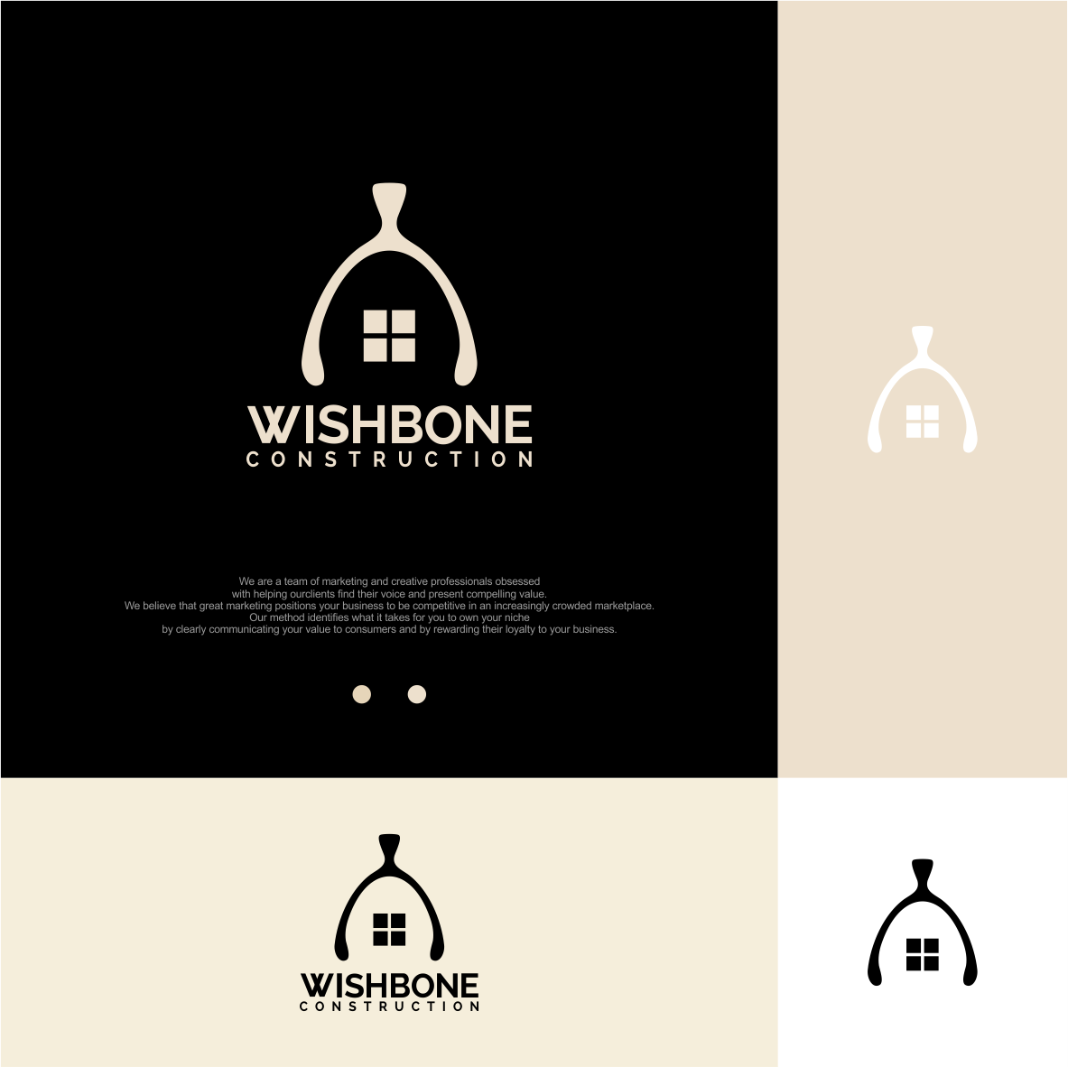 Logo Design by vintana for Wishbone Construction LLC | Design #29304784