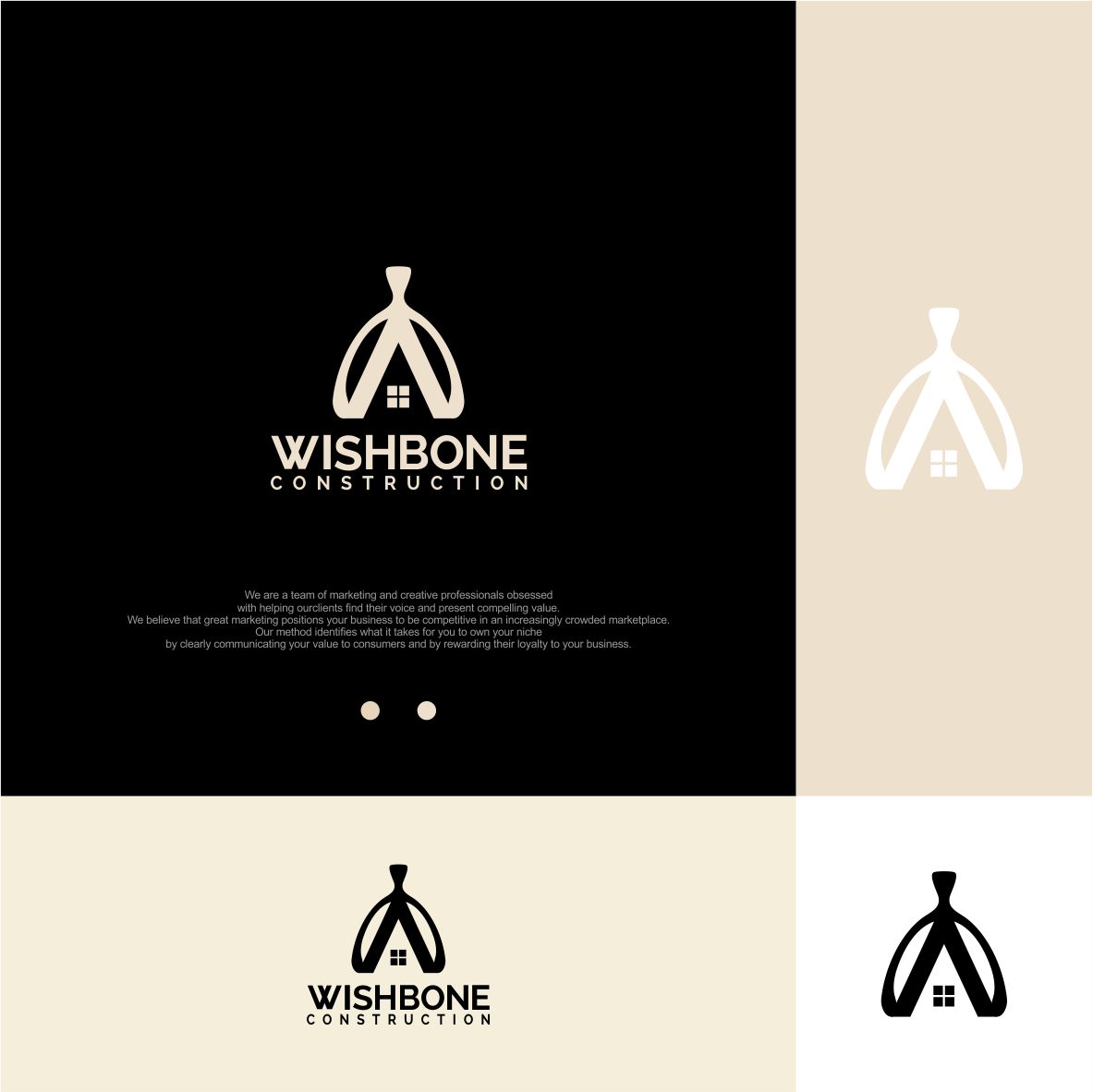 Logo Design by vintana for Wishbone Construction LLC | Design #29304808