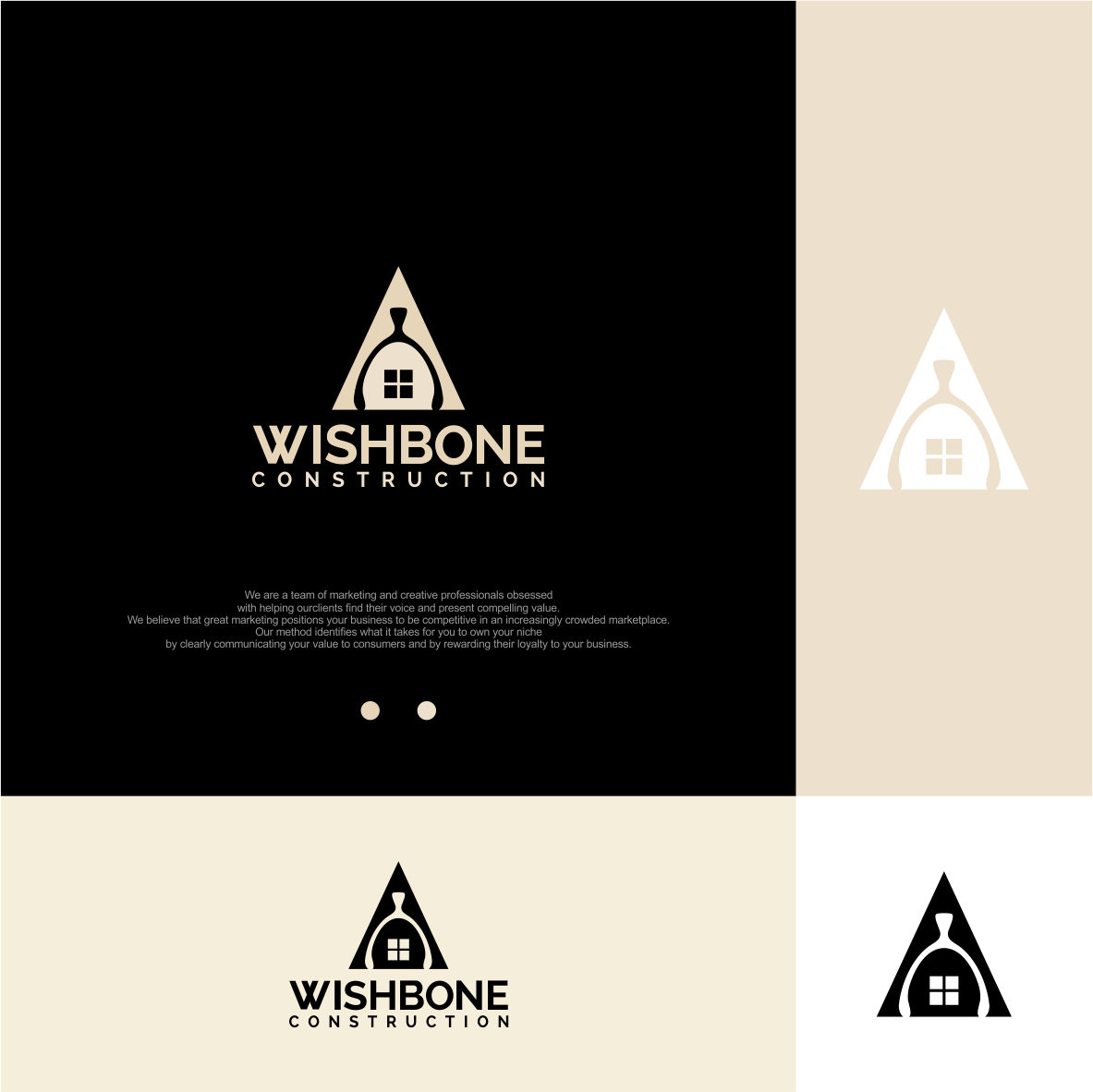 Logo Design by vintana for Wishbone Construction LLC | Design #29305075