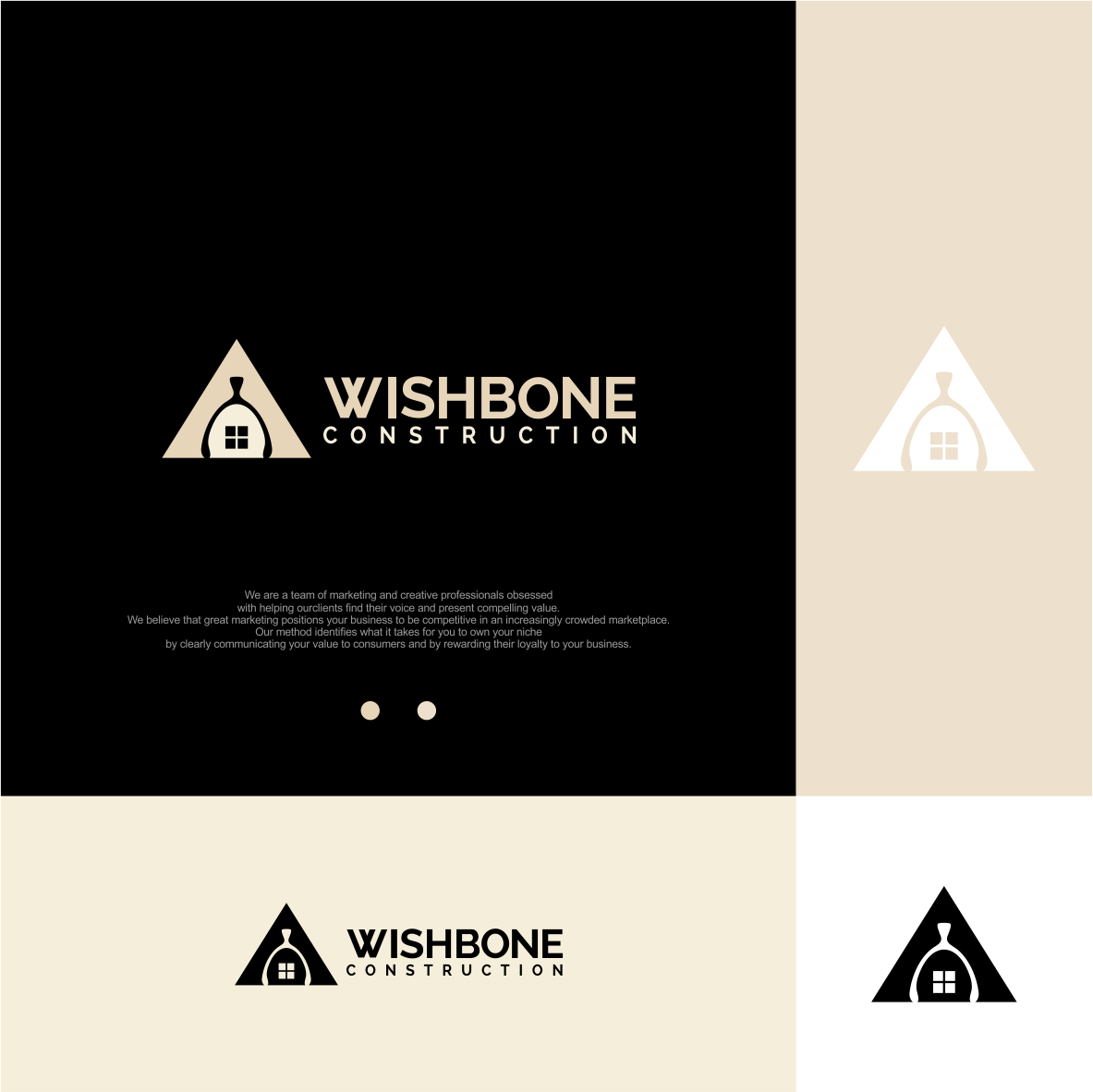 Logo Design by vintana for Wishbone Construction LLC | Design #29309013