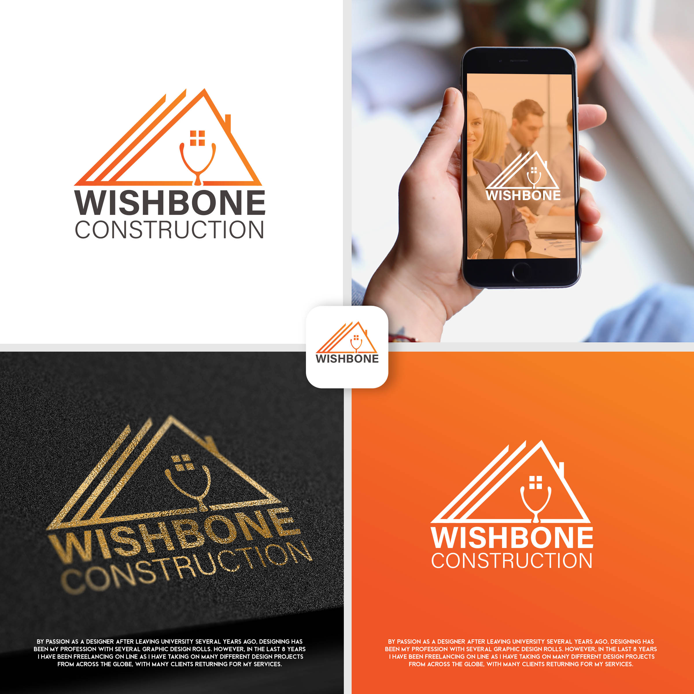 Logo Design by artdot for Wishbone Construction LLC | Design #29281259