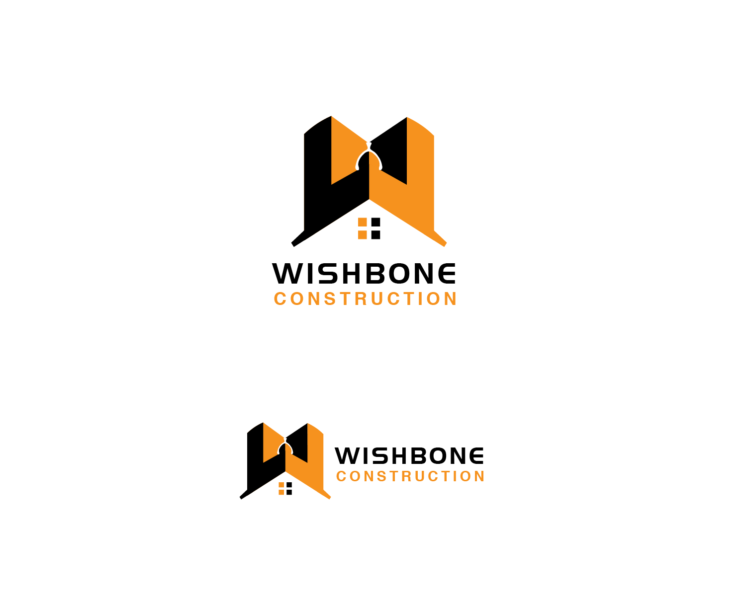 Logo Design by redpixell for Wishbone Construction LLC | Design #29299014