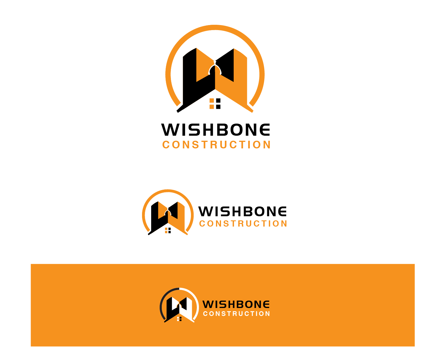 Logo Design by redpixell for Wishbone Construction LLC | Design #29299056