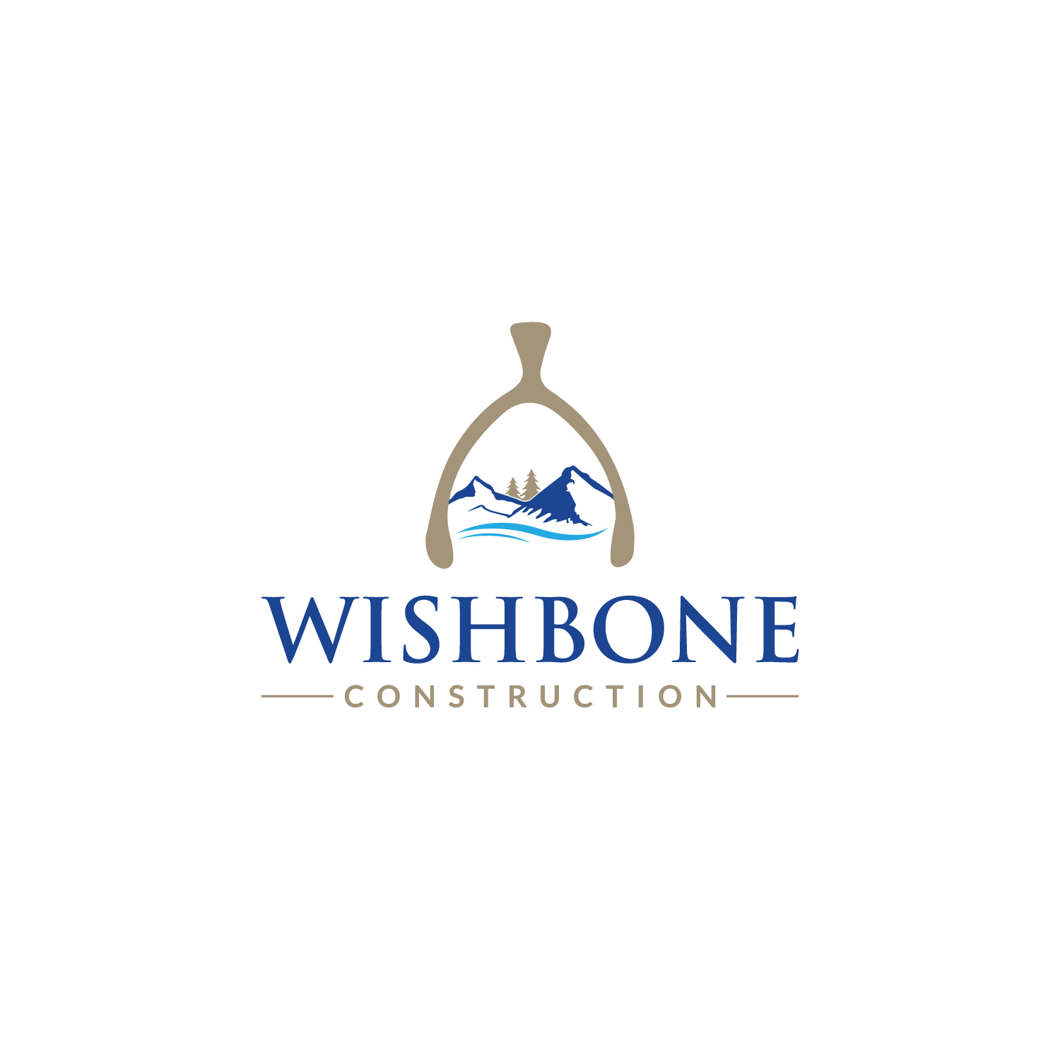 Logo Design by EnaGraph for Wishbone Construction LLC | Design #29288849