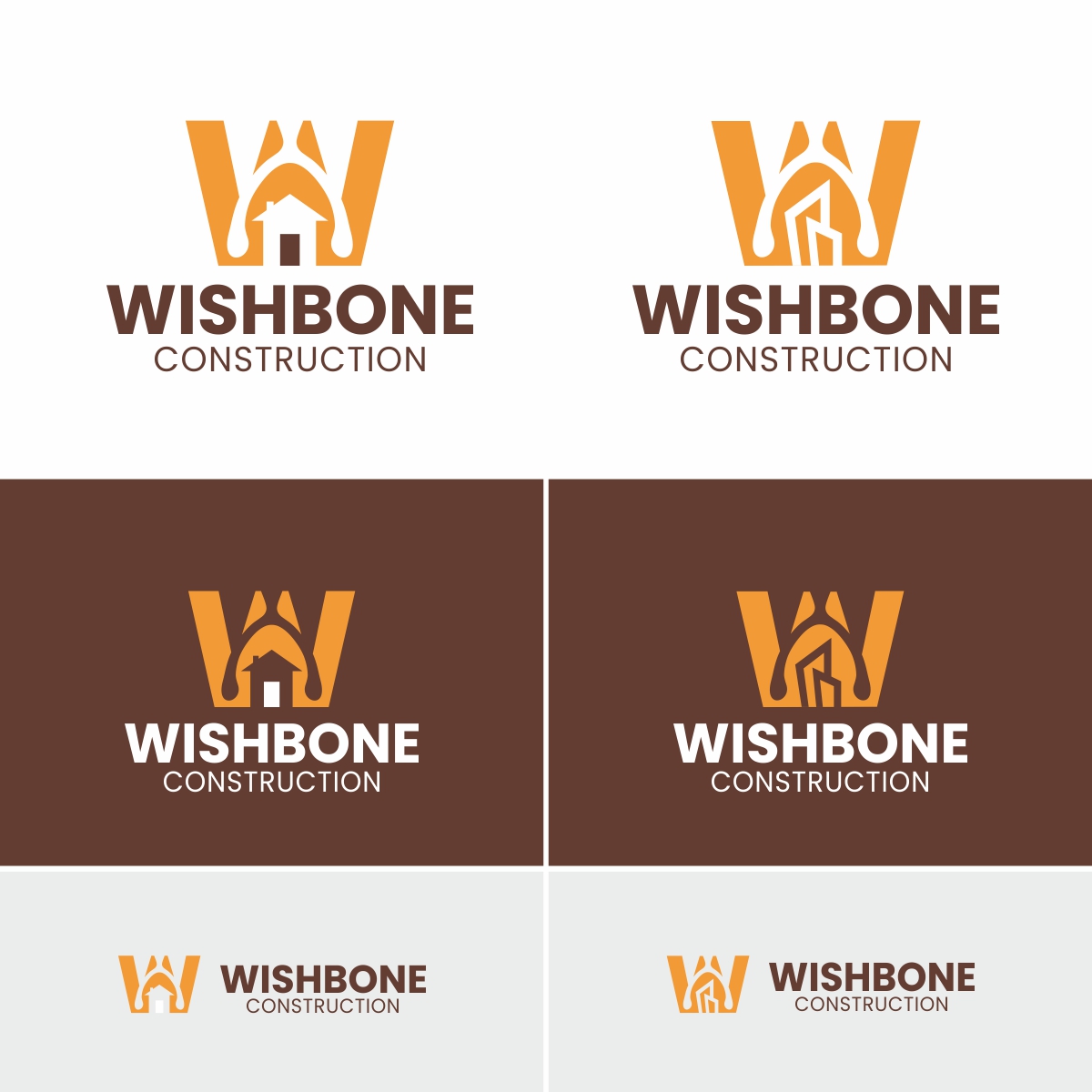 Logo Design by Regh Element for Wishbone Construction LLC | Design #29294219