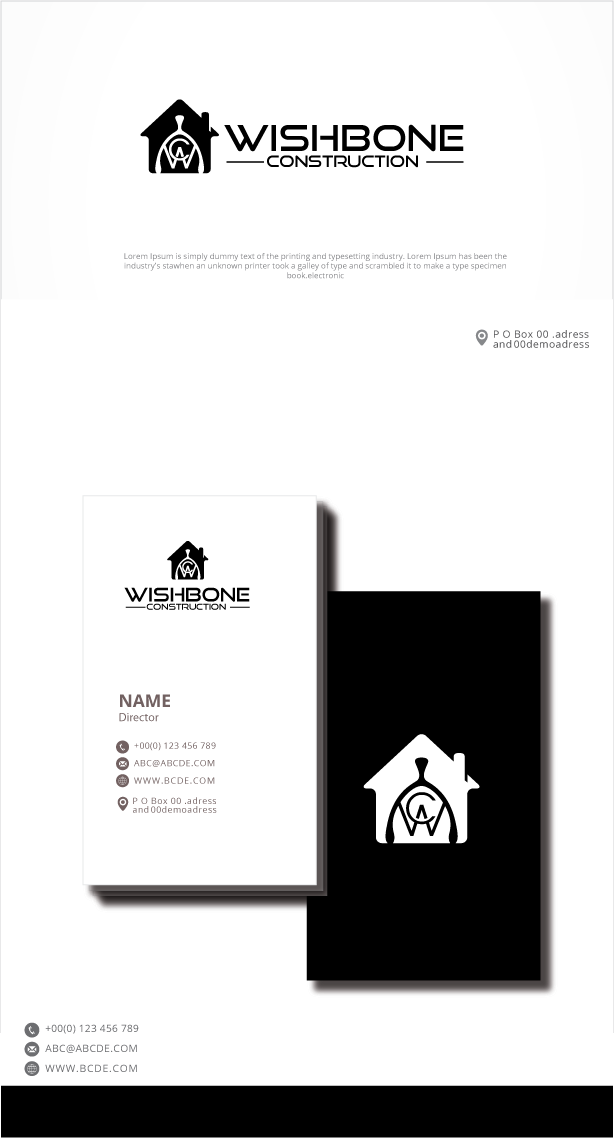 Logo Design by graphicevolution for Wishbone Construction LLC | Design #29281846