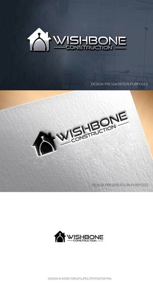 Logo Design by graphicevolution for Wishbone Construction LLC | Design: #29281847