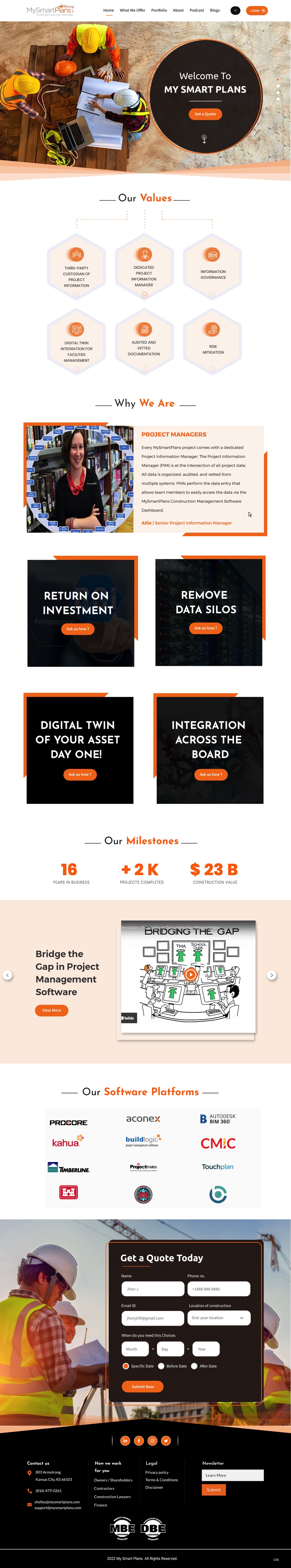 Diseño Web por pb para Mysmartplans  | Diseño #29284186