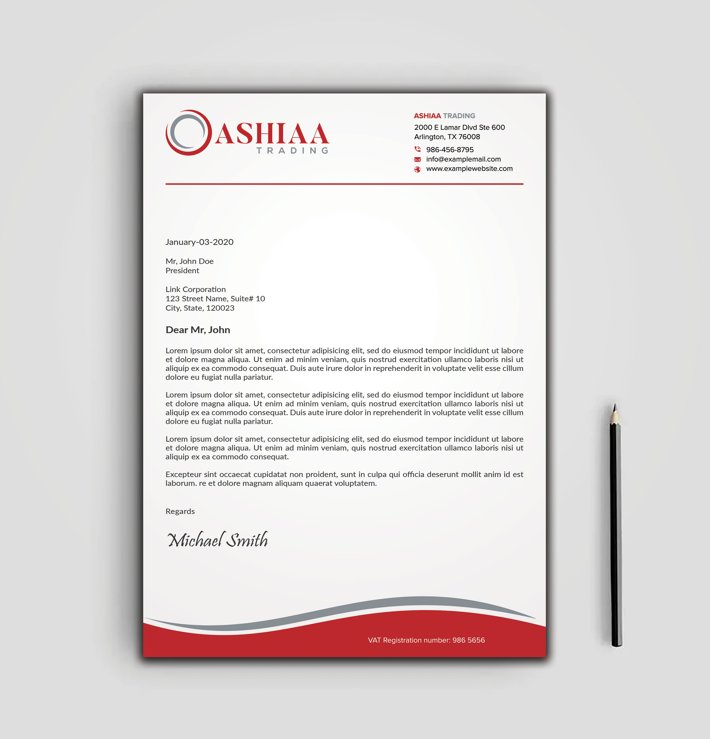 Letterhead Design by sadikul islam for this project | Design #29284357