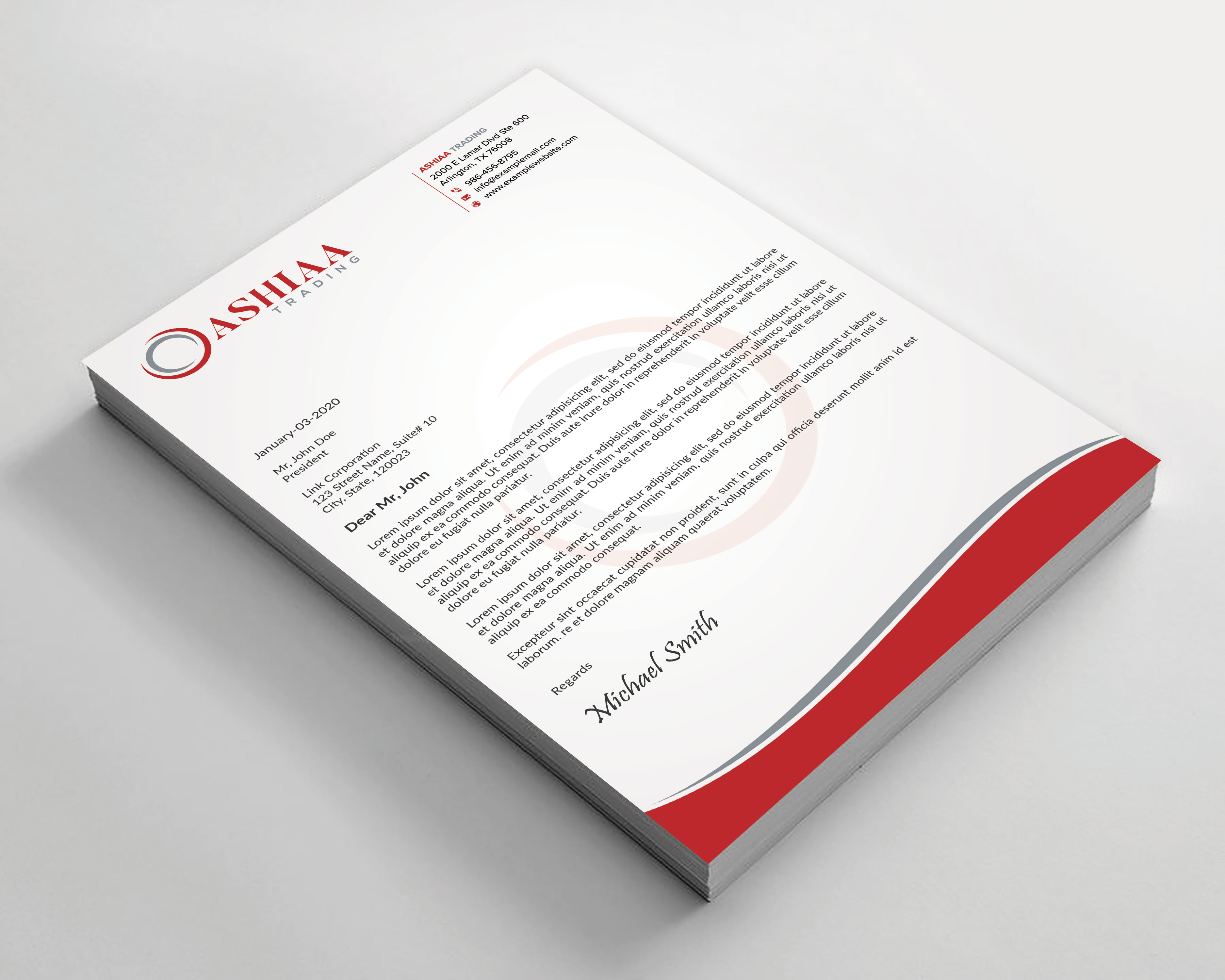 Letterhead Design by sadikul islam for this project | Design #29284360