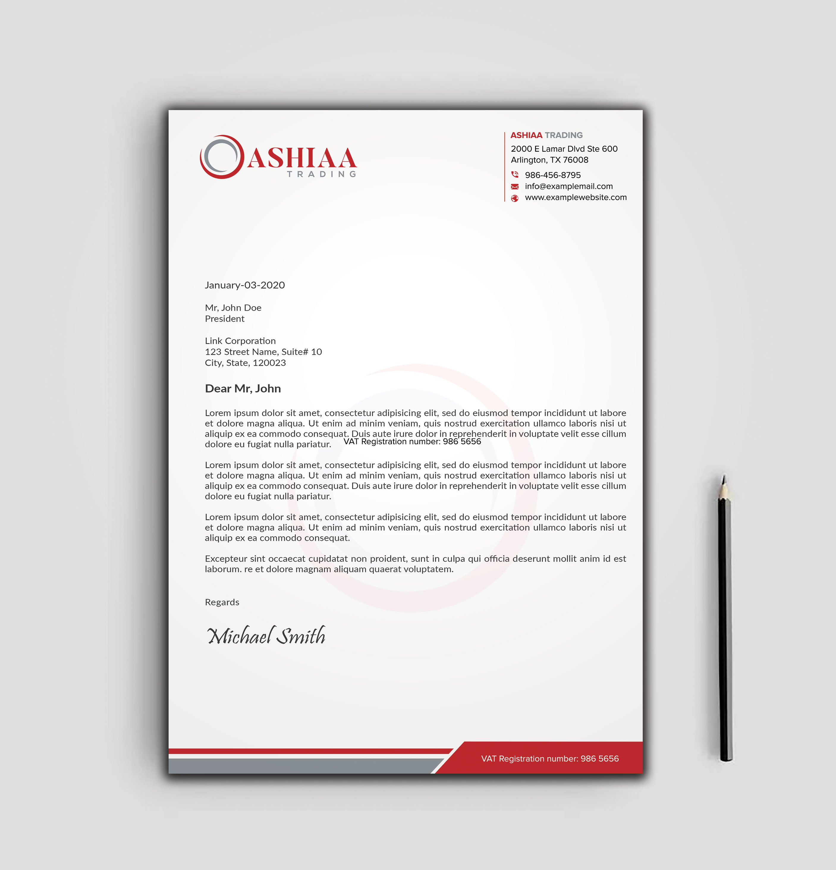 Letterhead Design by sadikul islam for this project | Design #29284450