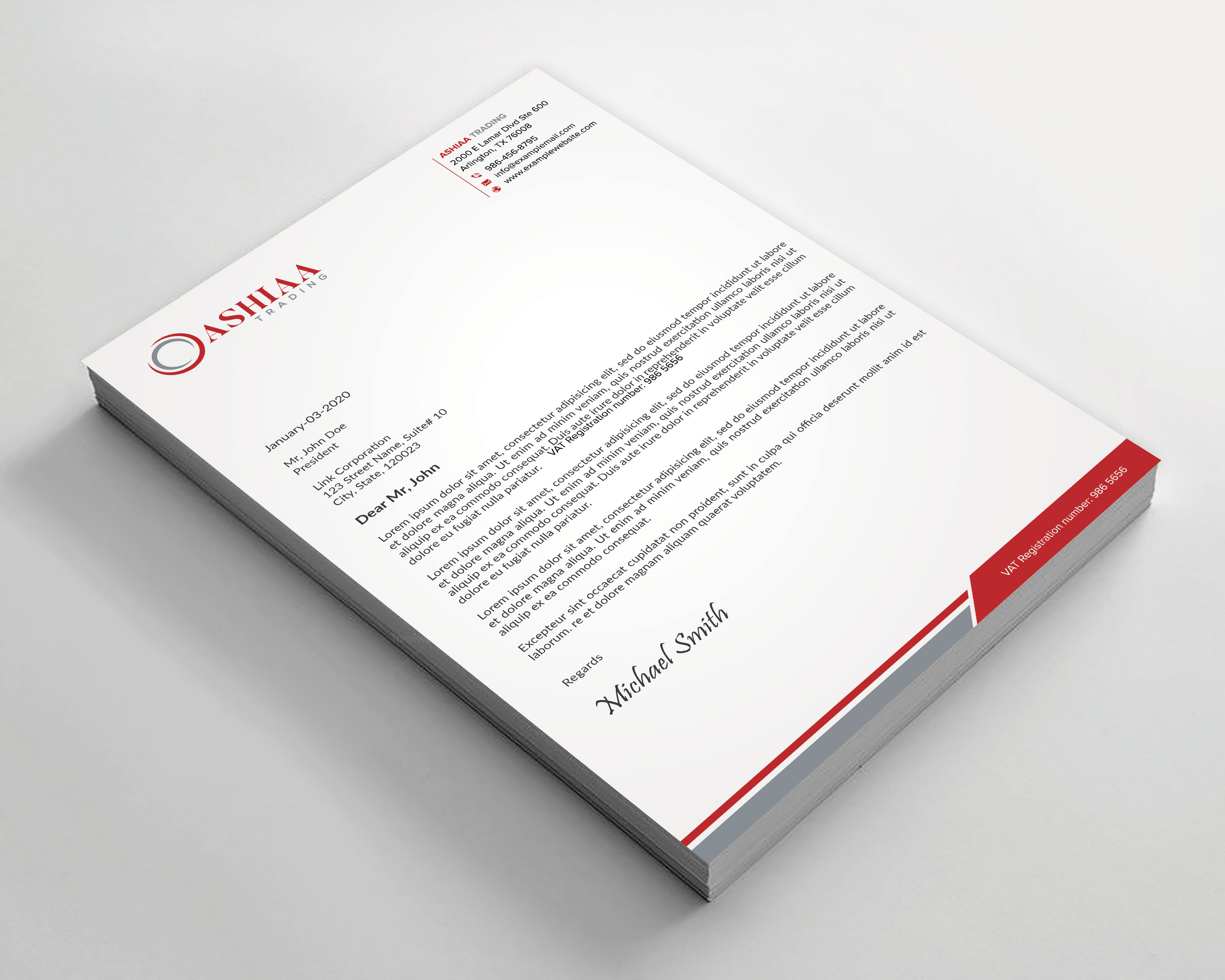 Letterhead Design by sadikul islam for this project | Design #29284451