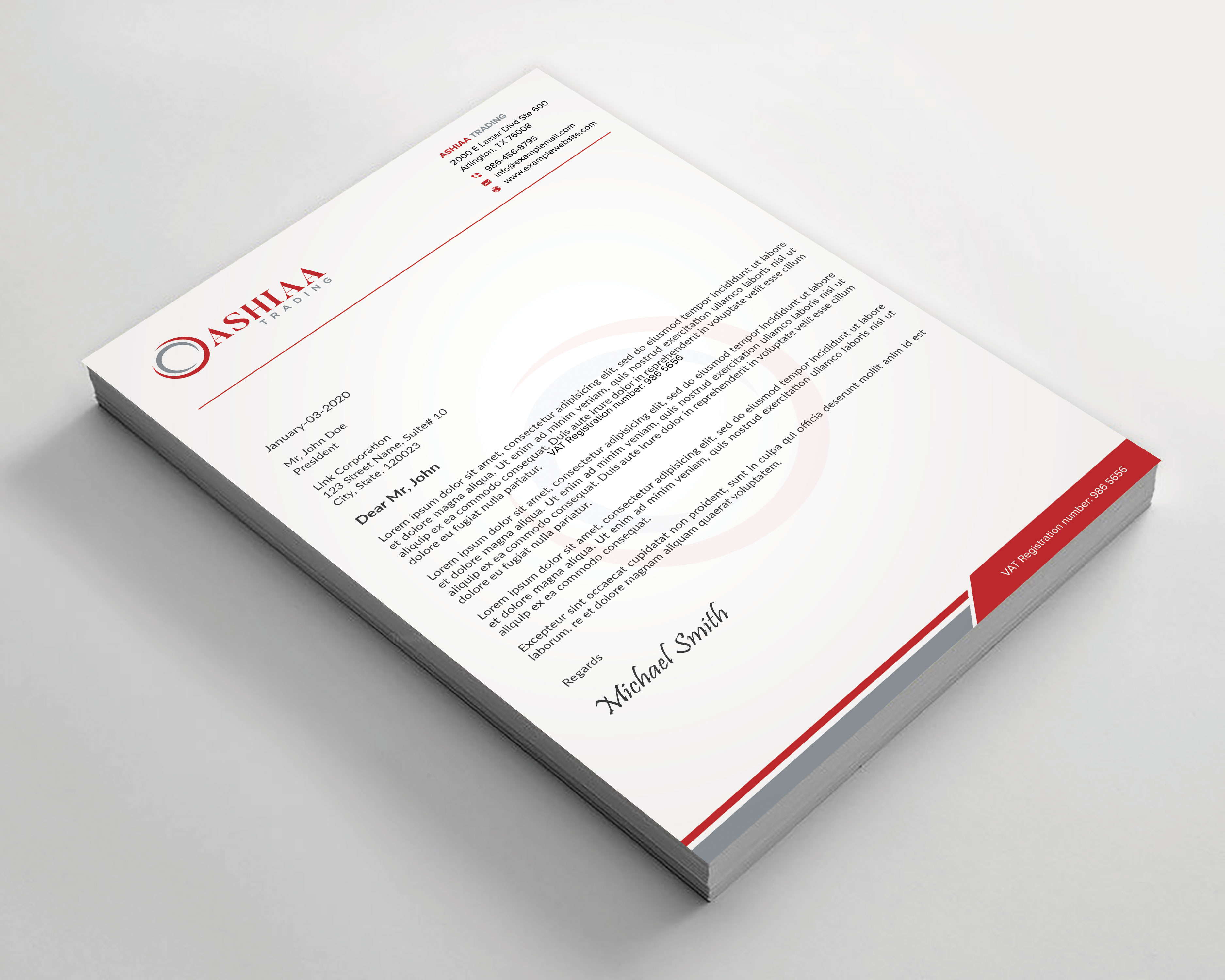 Letterhead Design by sadikul islam for this project | Design #29284454