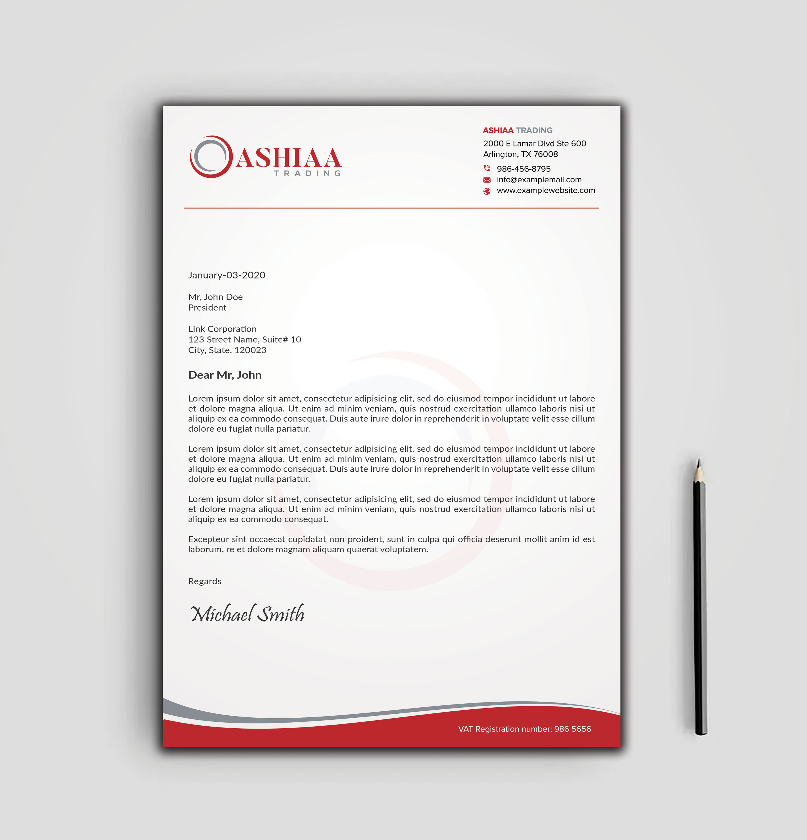 Letterhead Design by sadikul islam for this project | Design #29284461