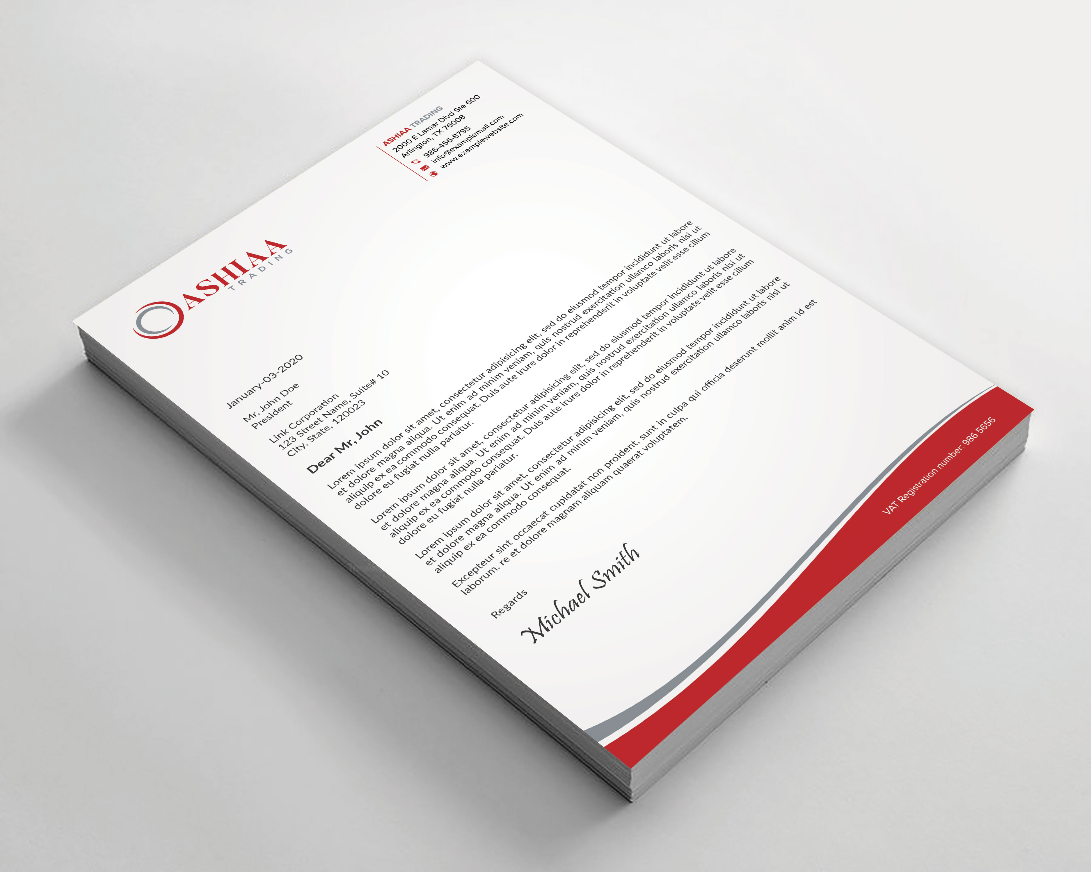 Letterhead Design by sadikul islam for this project | Design #29284462