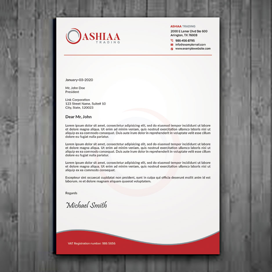 Letterhead Design by sadikul islam for this project | Design #29284466