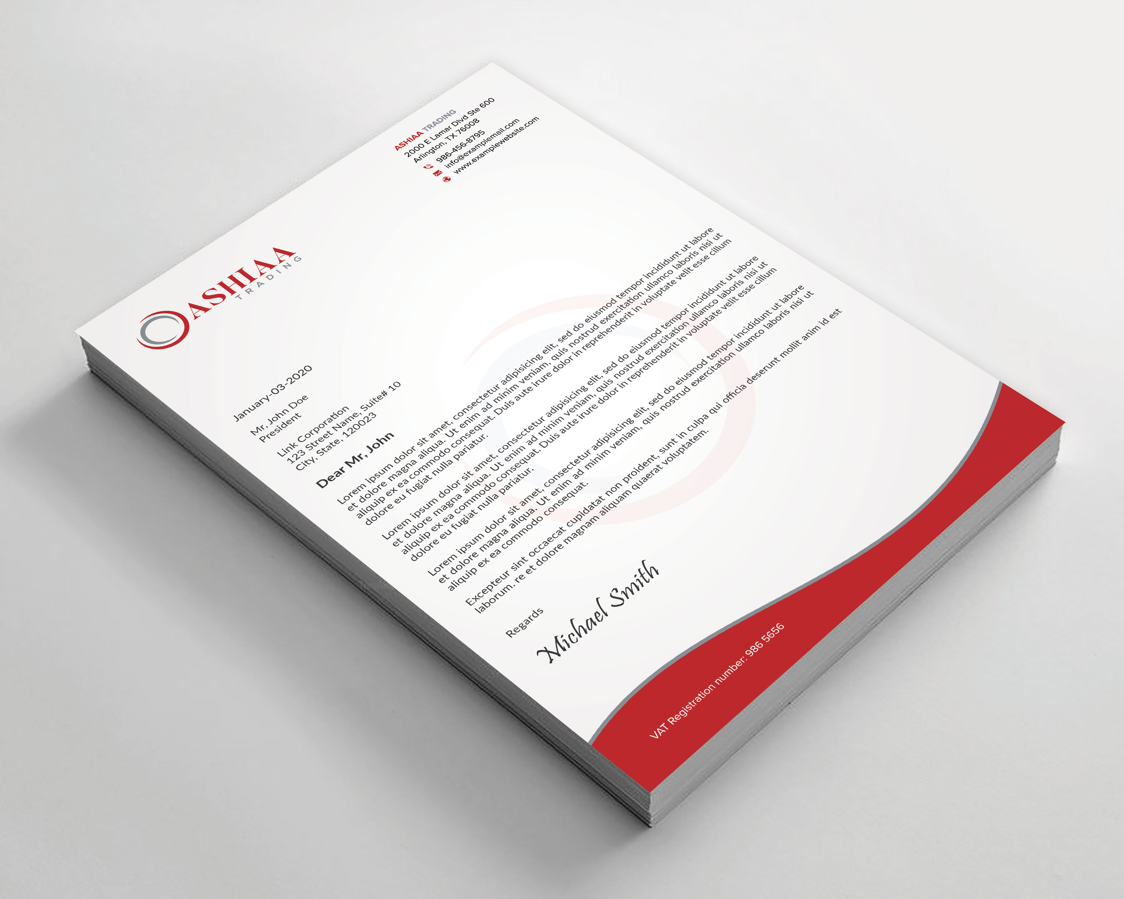 Letterhead Design by sadikul islam for this project | Design #29284468