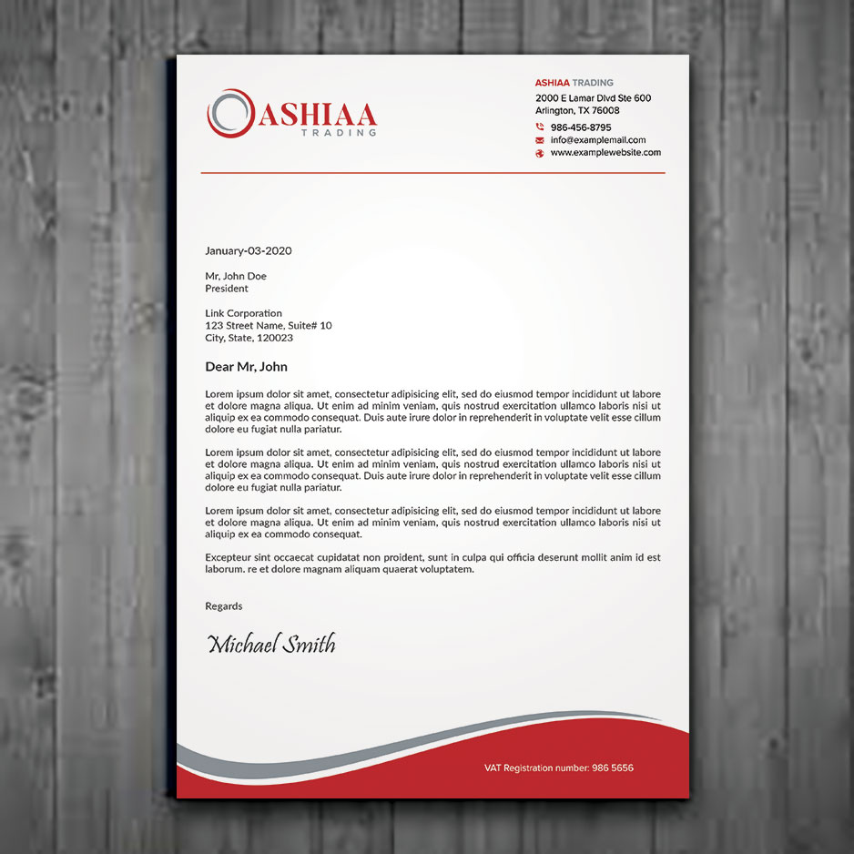 Letterhead Design by sadikul islam for this project | Design #29287608
