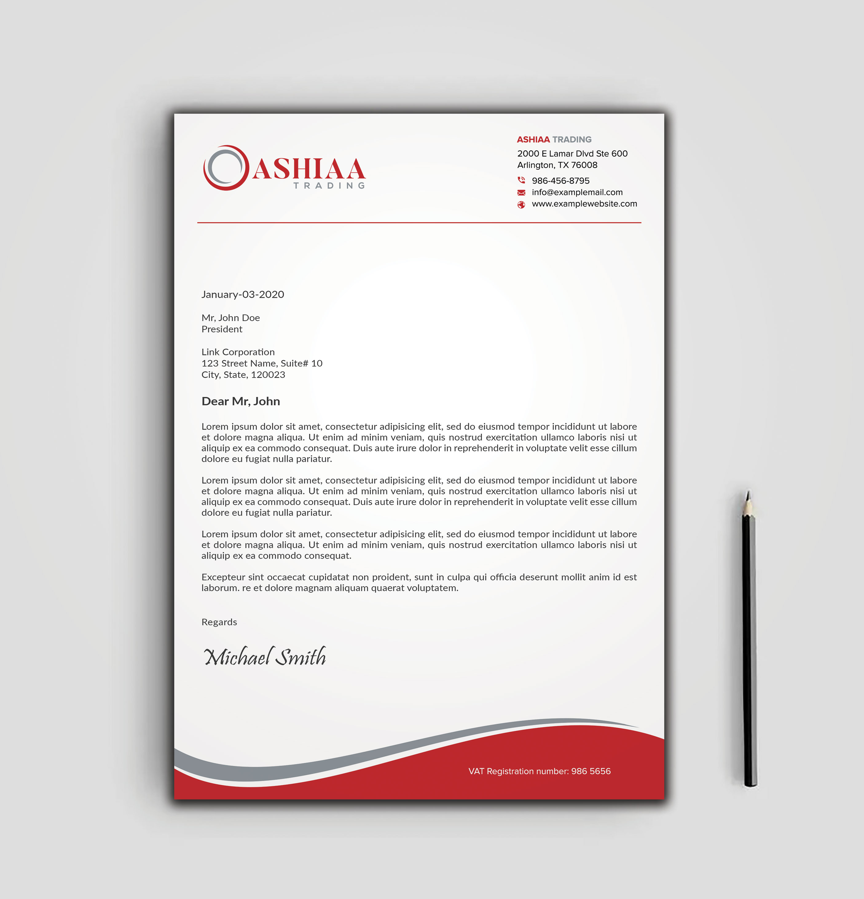 Letterhead Design by sadikul islam for this project | Design #29287610