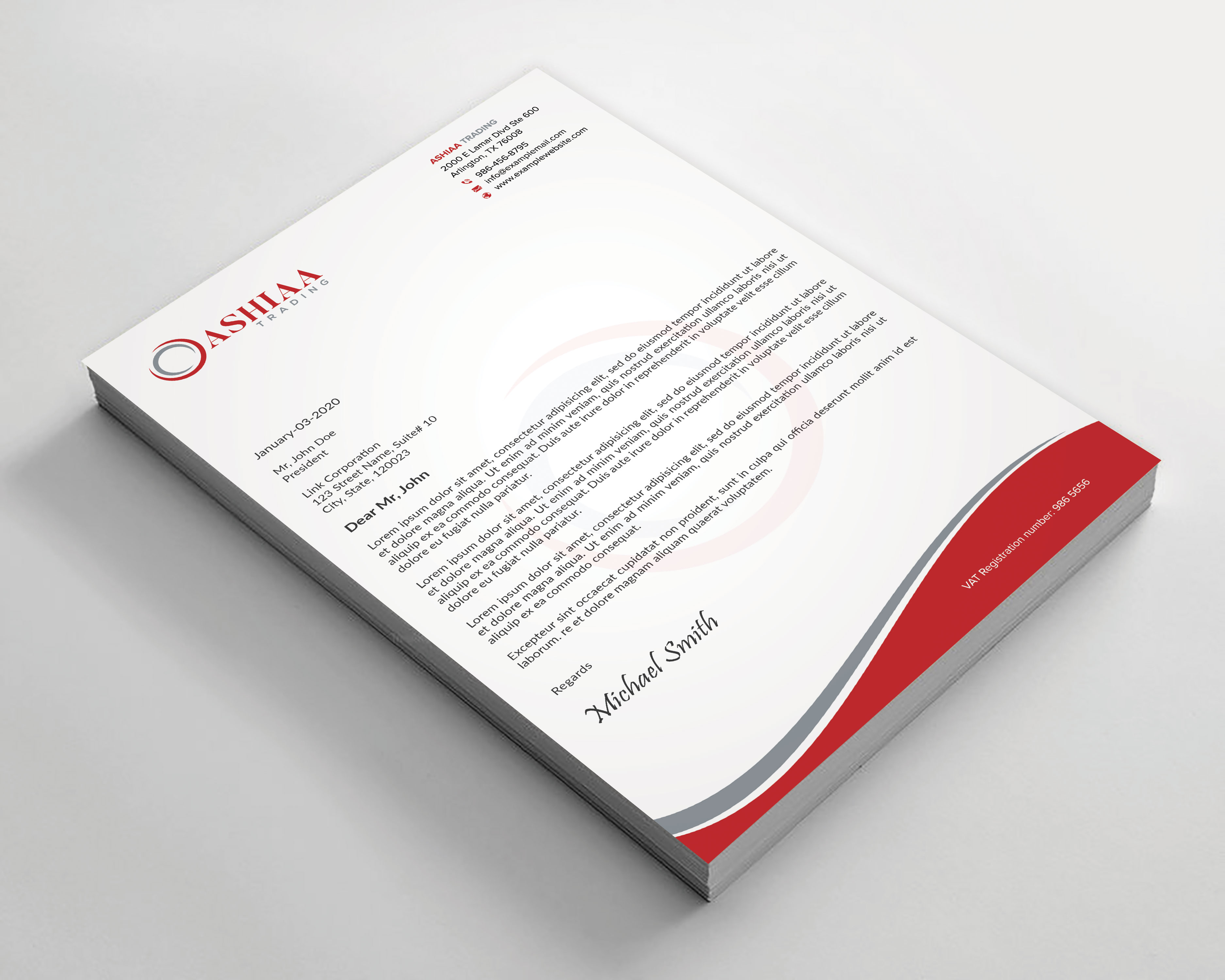 Letterhead Design by sadikul islam for this project | Design #29287612