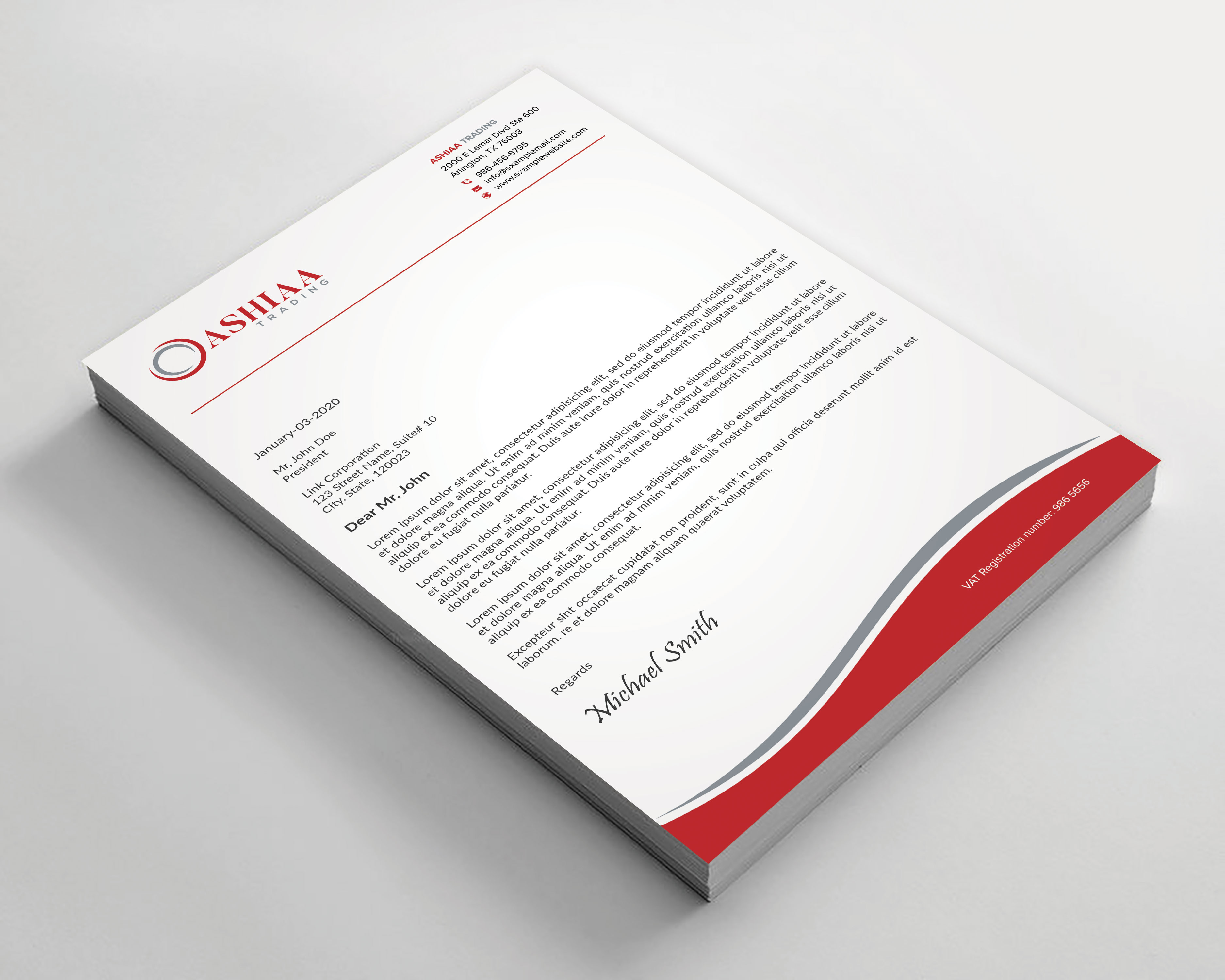 Letterhead Design by sadikul islam for this project | Design #29289850
