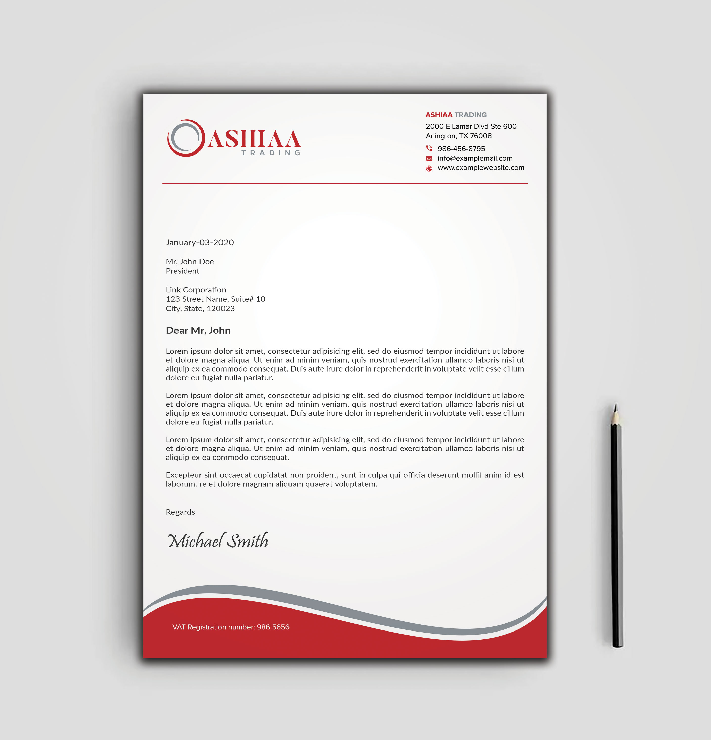 Letterhead Design by sadikul islam for this project | Design #29289857